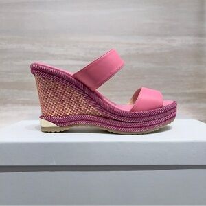 Jimmy Choo Pink Leather Espadrilles